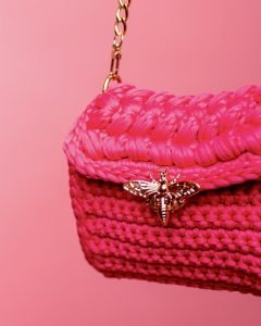 Hot Pink Bee Crossbody Bag – image 2